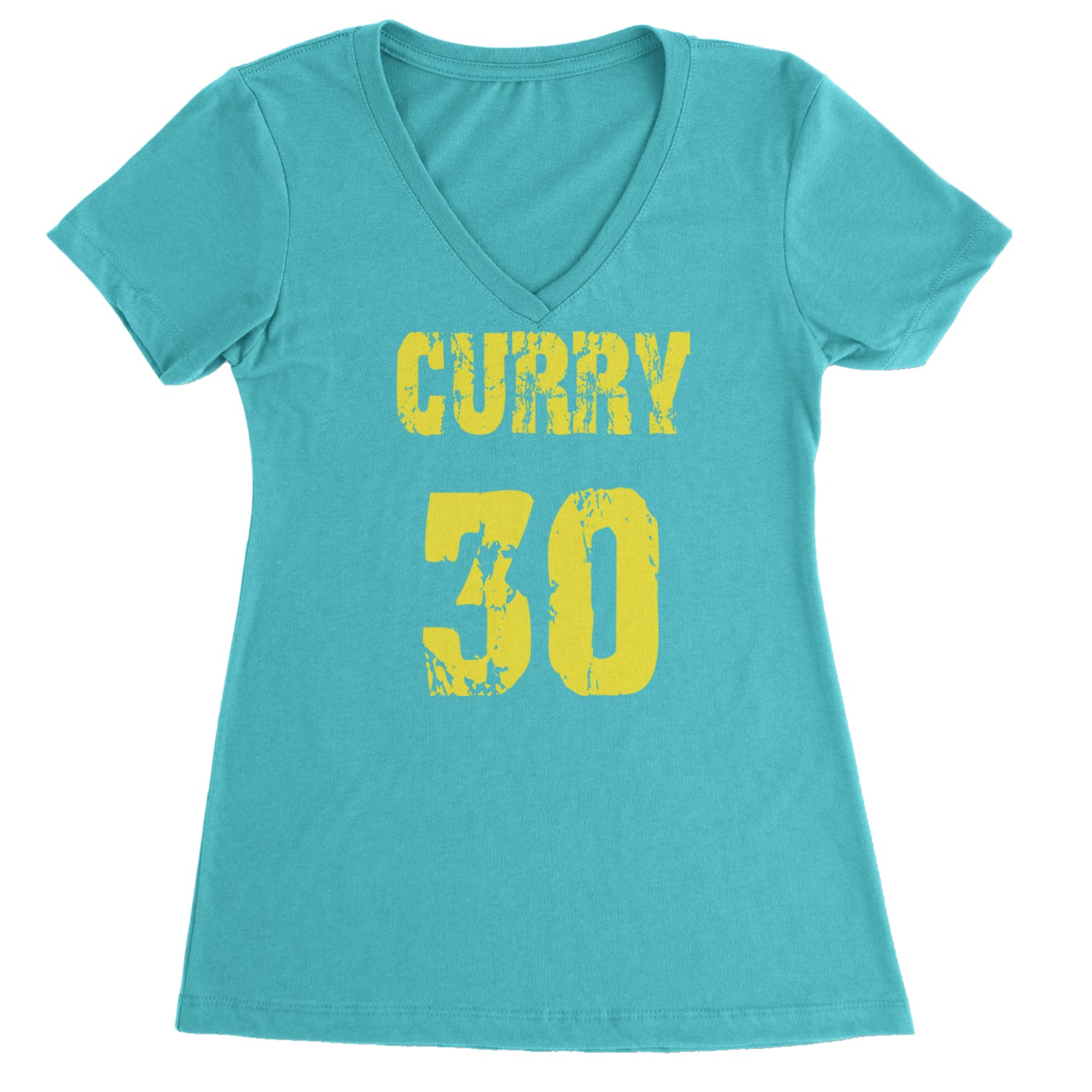 Curry #30 Ladies V-Neck T-shirt Surf