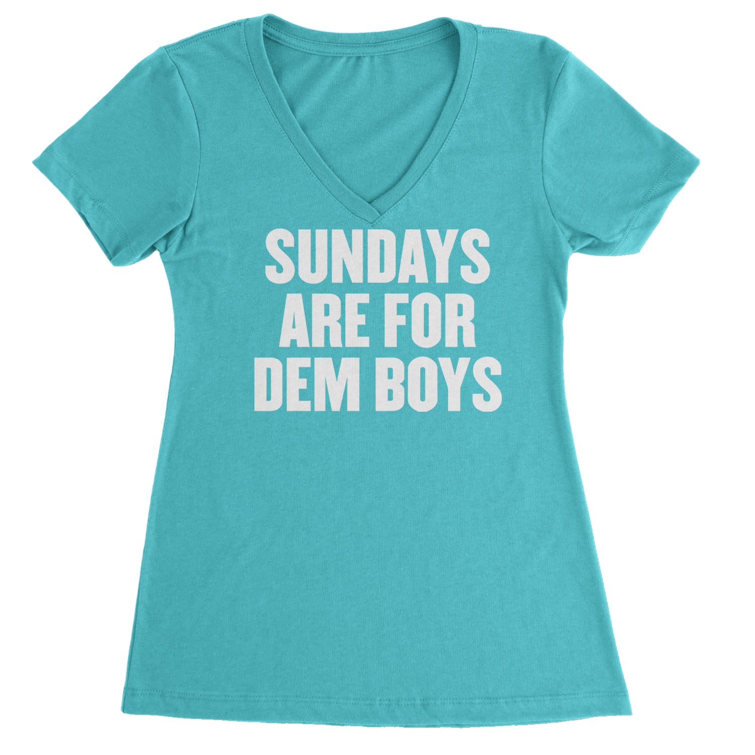 Sundays Are For Dem Boys Ladies V-Neck T-shirt Surf