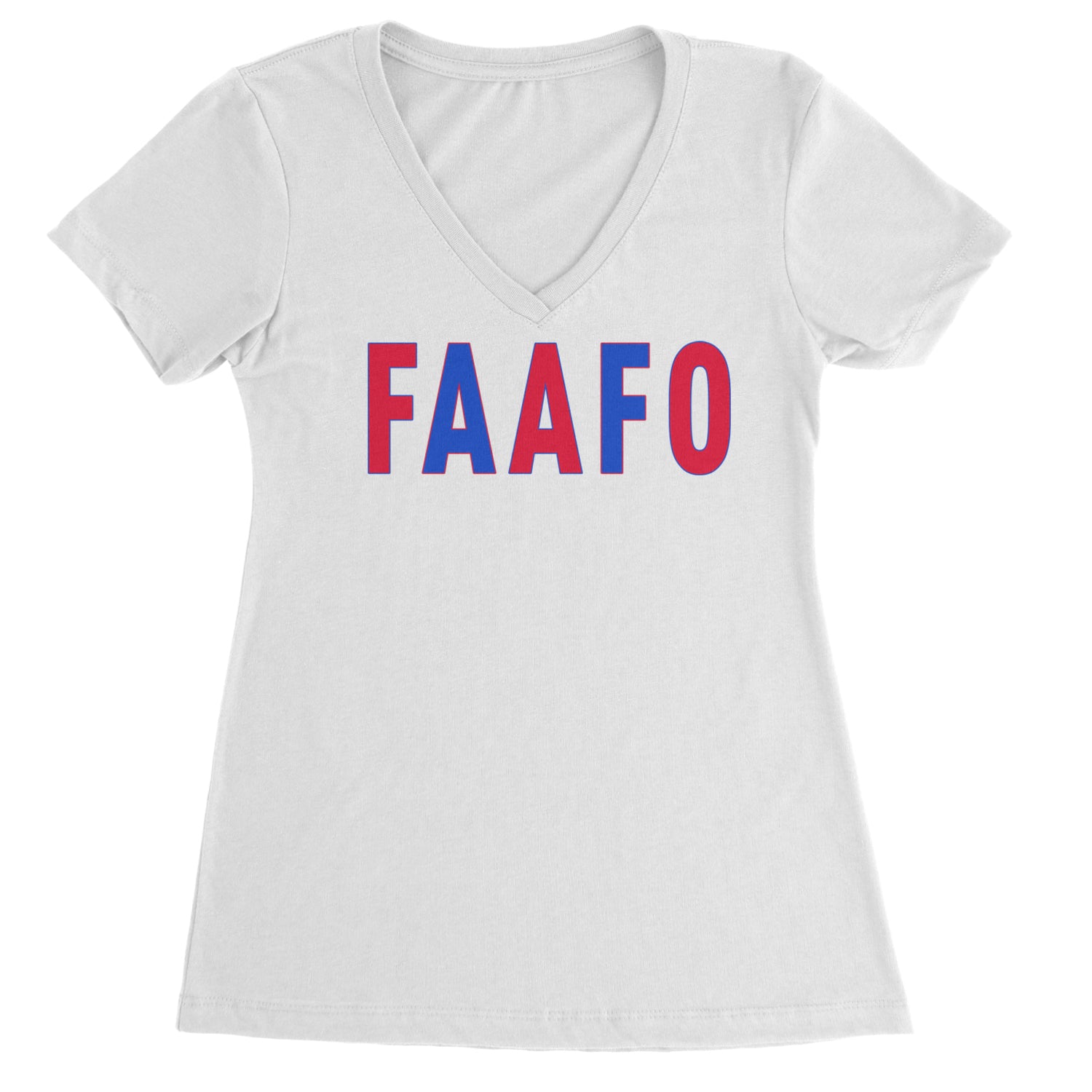 FAAFO Olympic Team USA Shirt Ladies V-Neck T-shirt White