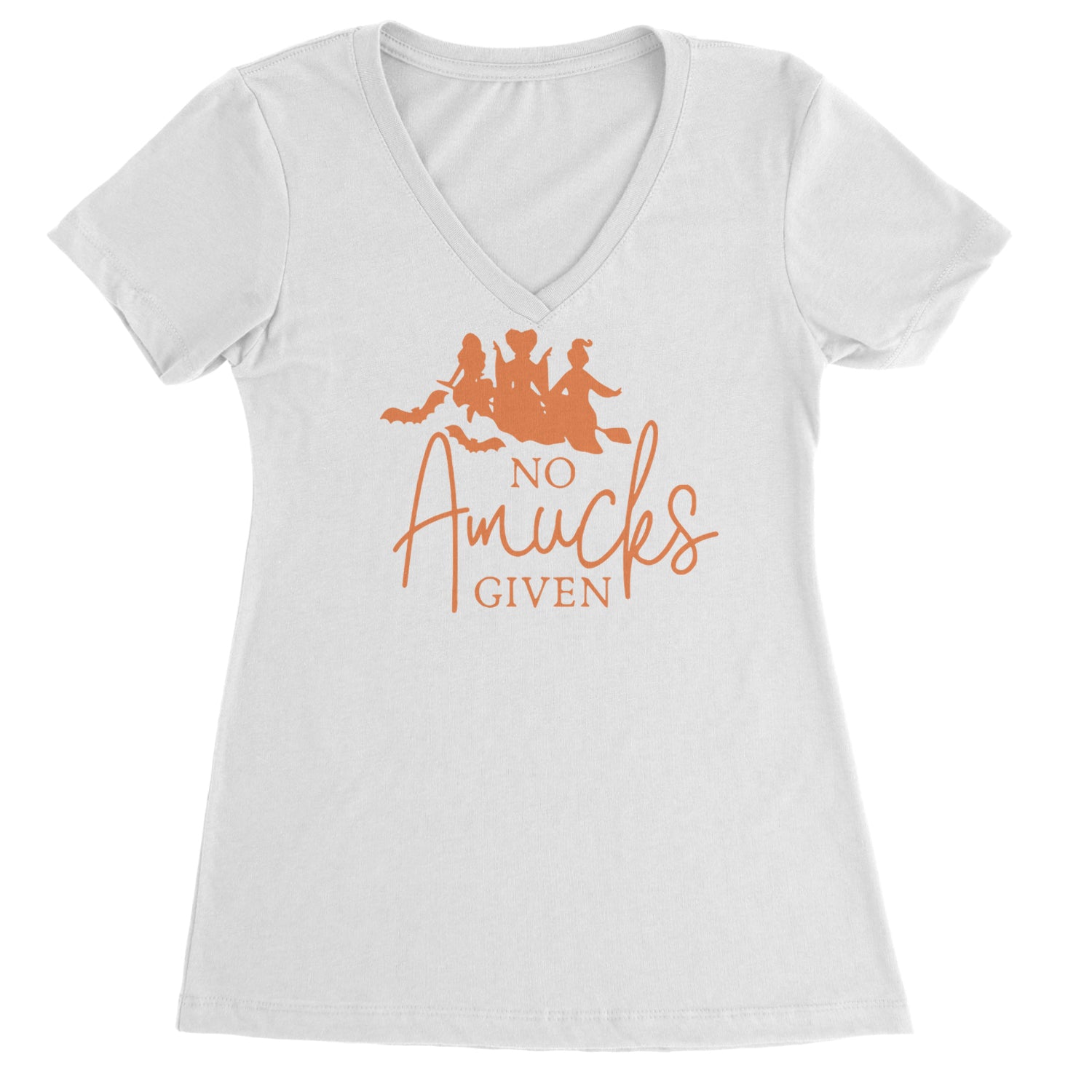 No Amucks Given Hocus Pocus Ladies V-Neck T-shirt Black