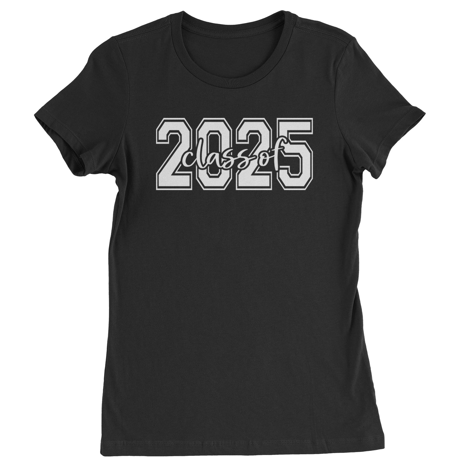 Class Of 2025 Graduation Womens T-shirt Black