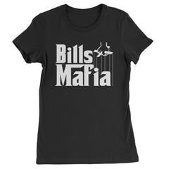 Mafia Bills Mafia Godfather Womens T-shirt Black
