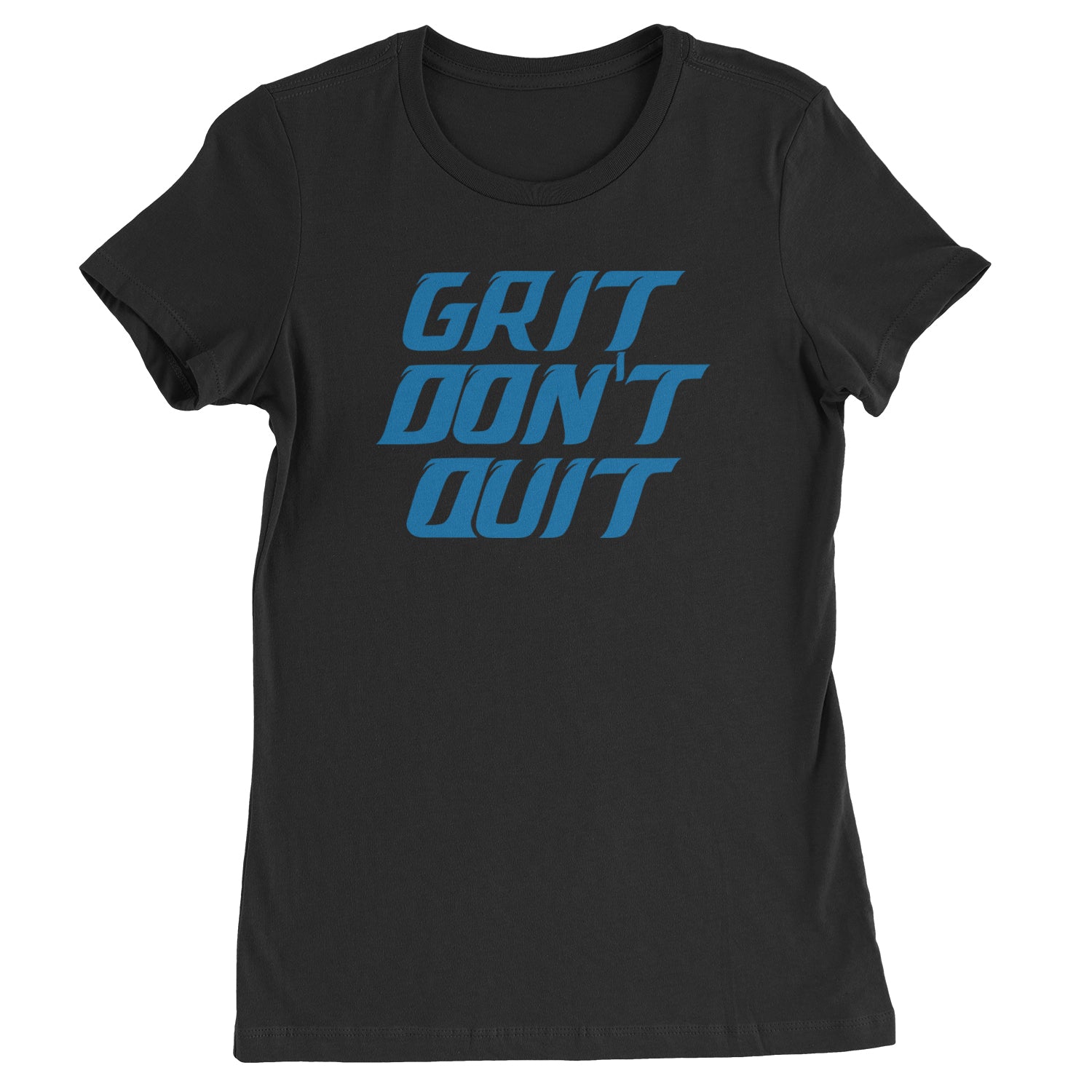 Grit Don't Quit Detroit Grit Womens T-shirt Black