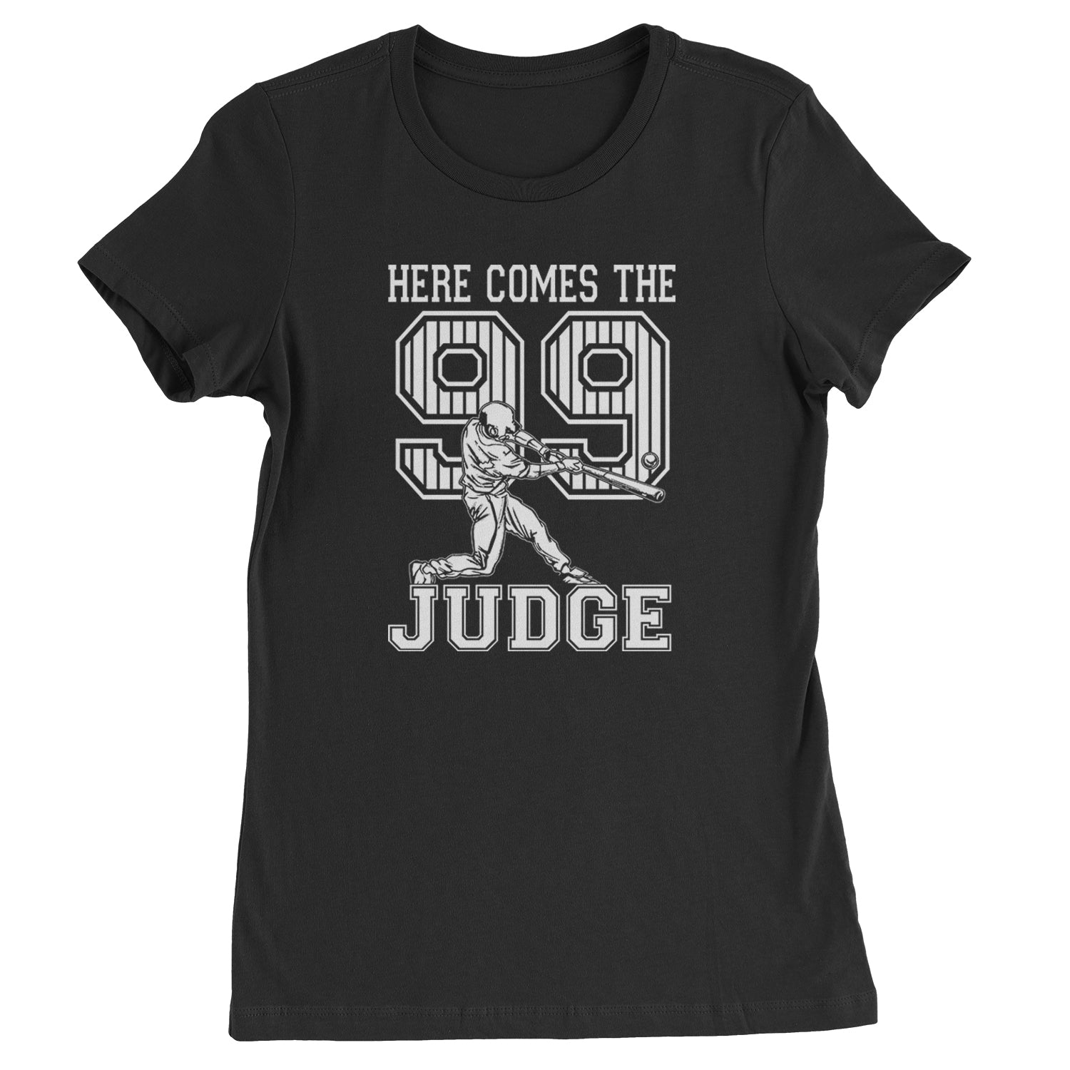 Here Comes The Judge 99 NY Baseball  Womens T-shirt Navy Blue