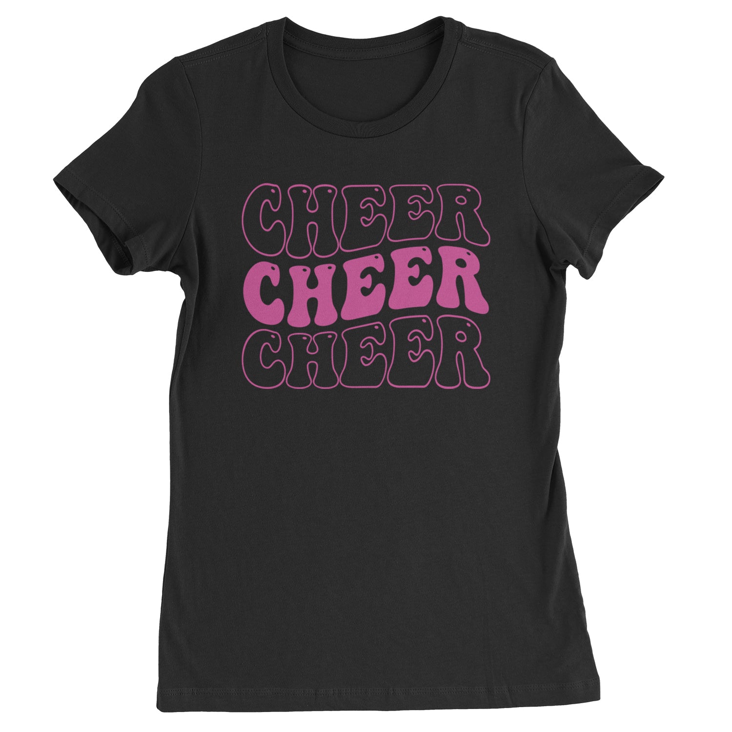 Cheer Cheer Cheer Womens T-shirt Black