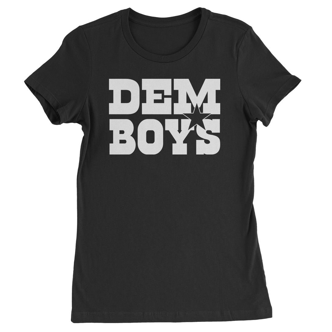 Dem Boys Dallas Football Womens T-shirt Black
