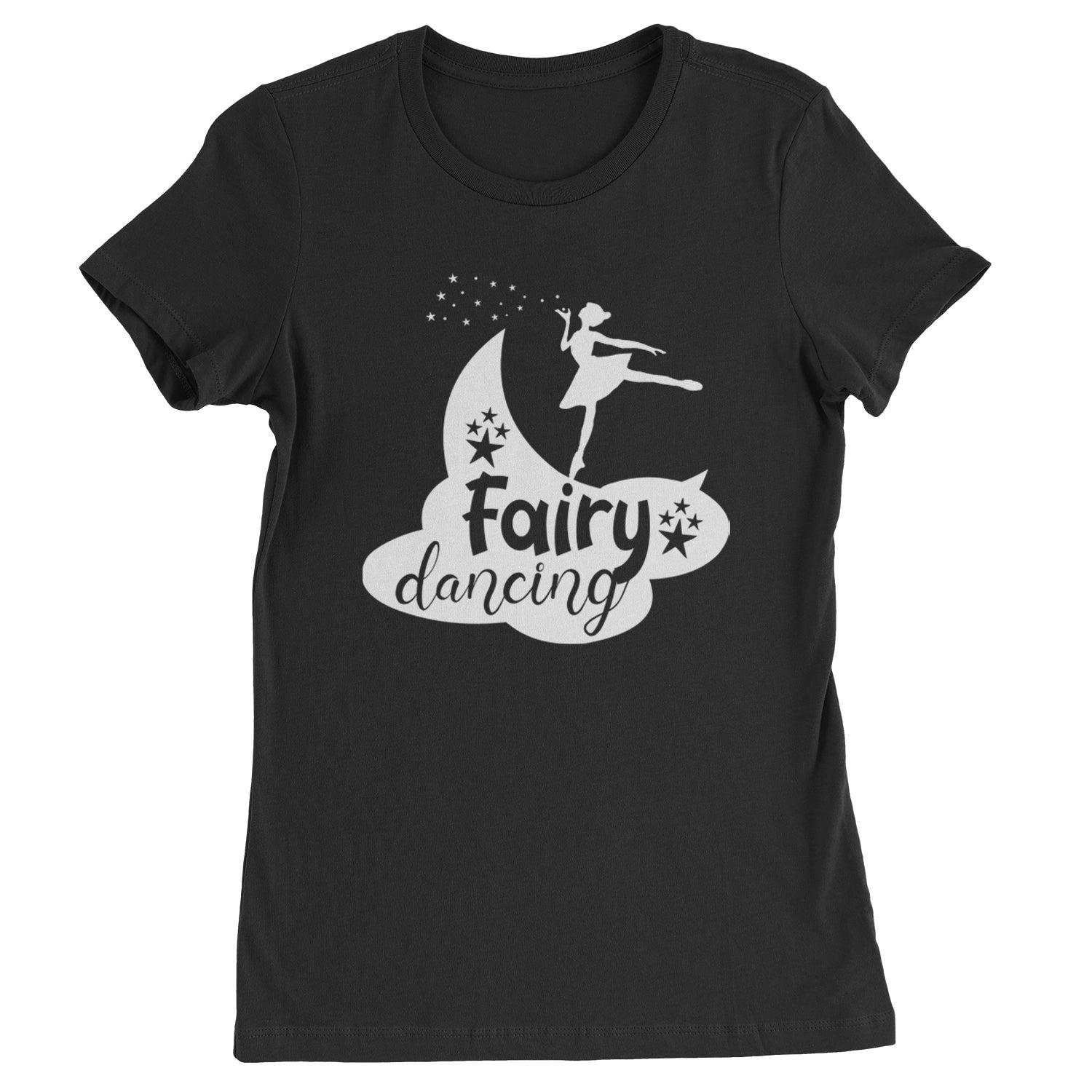 Fairy Dancing Womens T-shirt Black