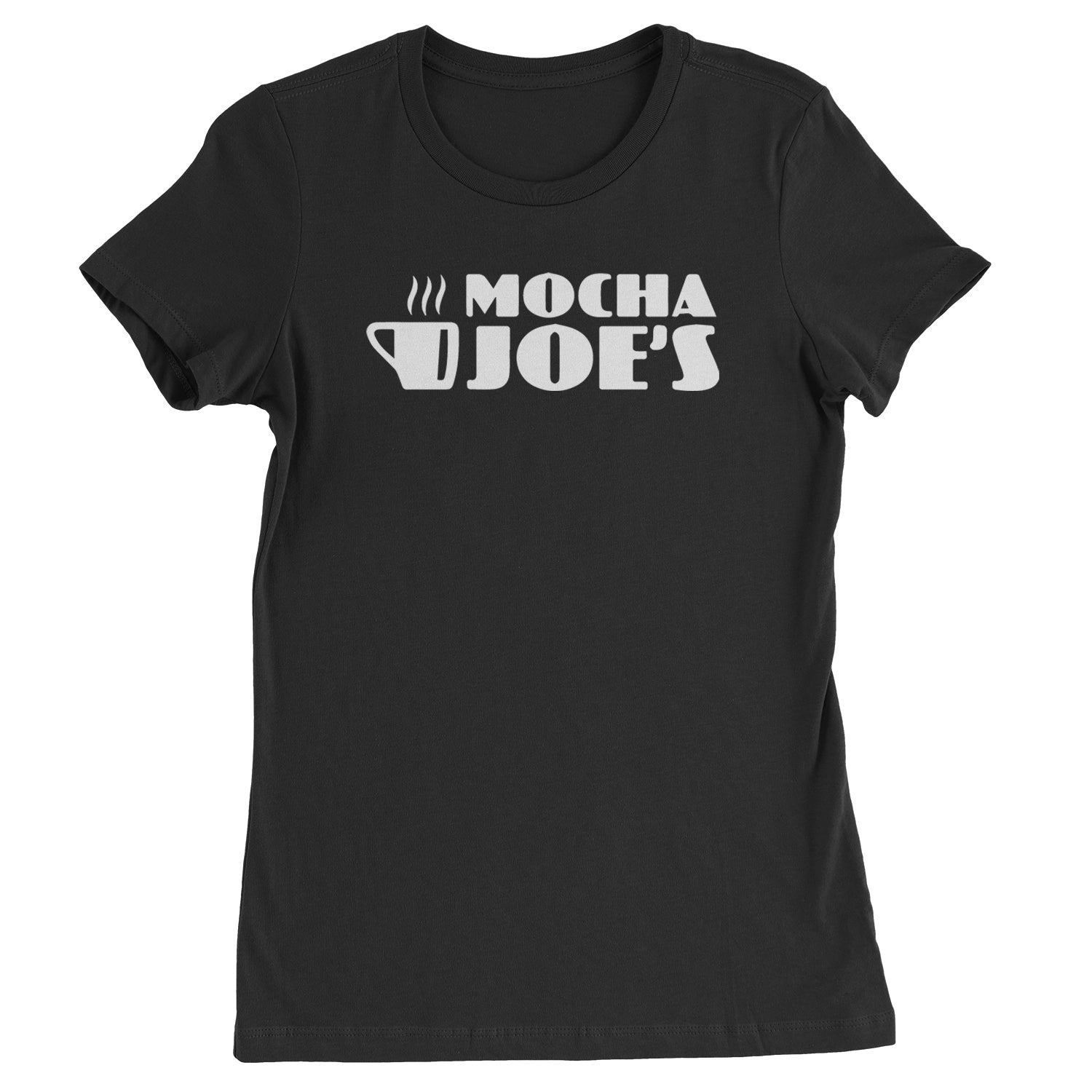 Mocha Joe's Enthusiastic Coffee Womens T-shirt Black