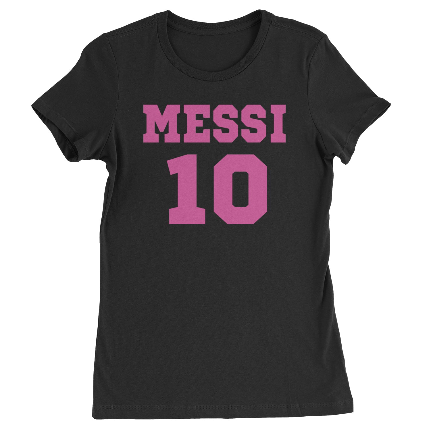 Messi World Soccer Futbol Messiami Womens T-shirt Black