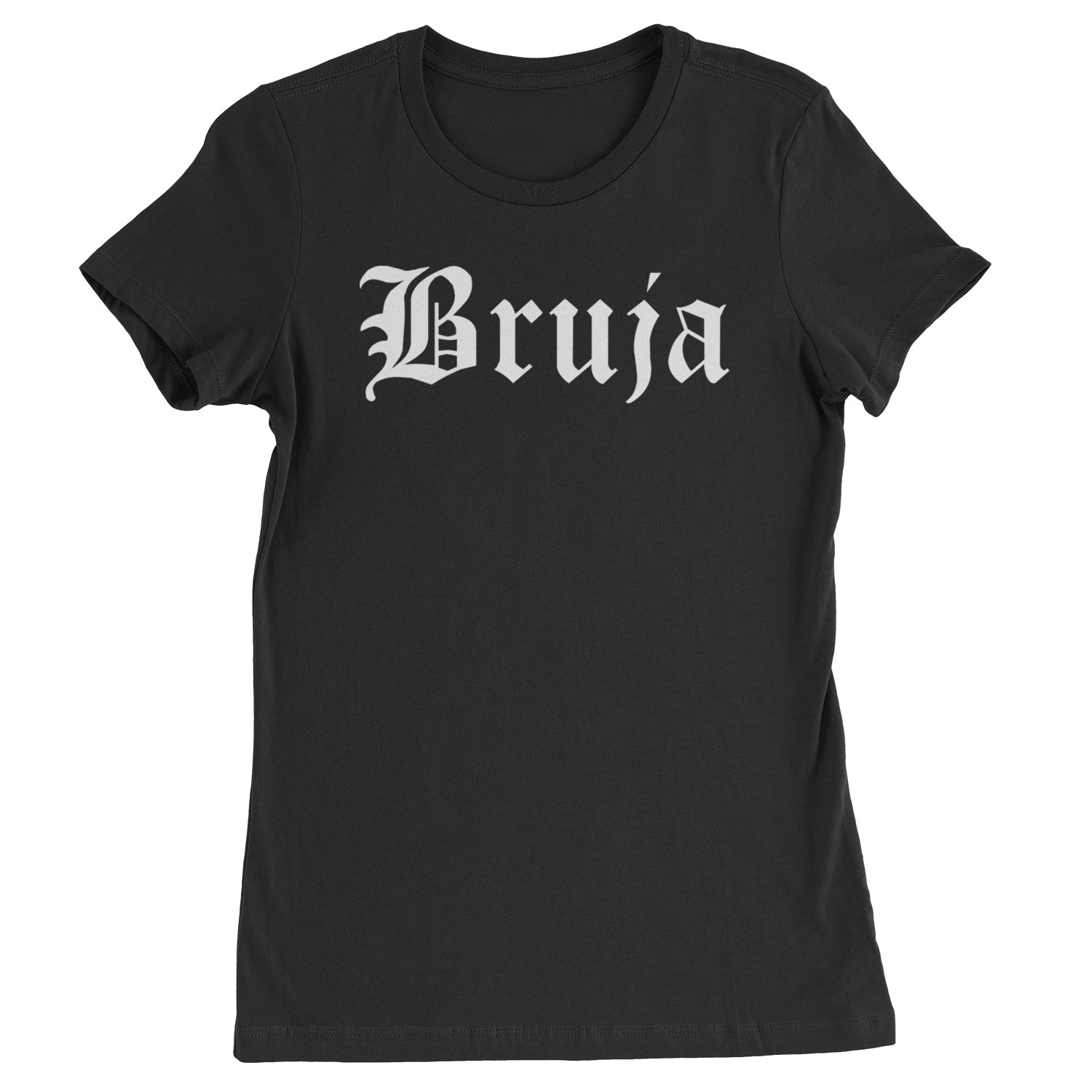 Bruja Gothic Spanish Witch Womens T-shirt Black