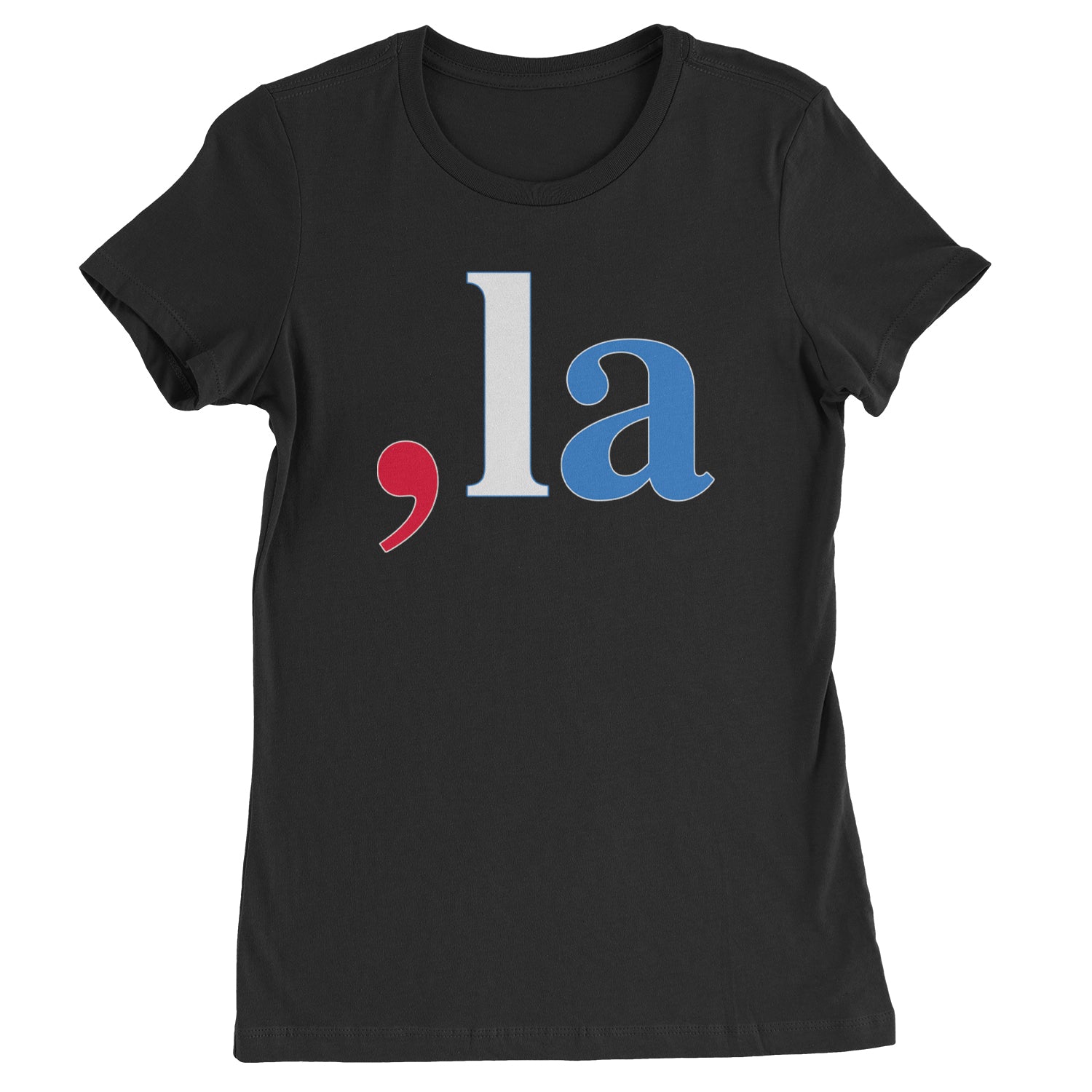 Comma-La - Support Kamala Harris For President 2024 Womens T-shirt Black