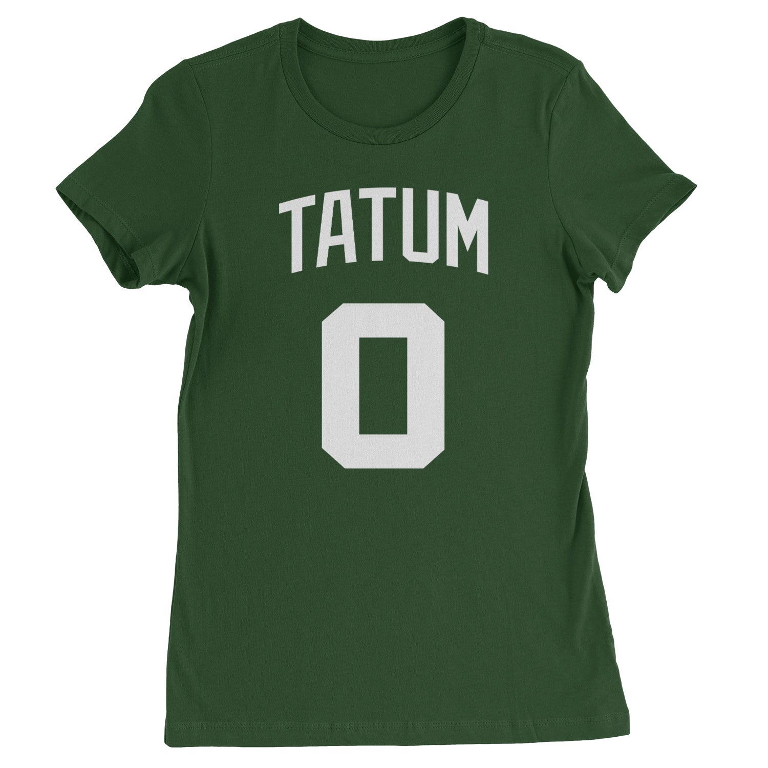 Tatum #0 Boston Basketball Womens T-shirt Forest Green