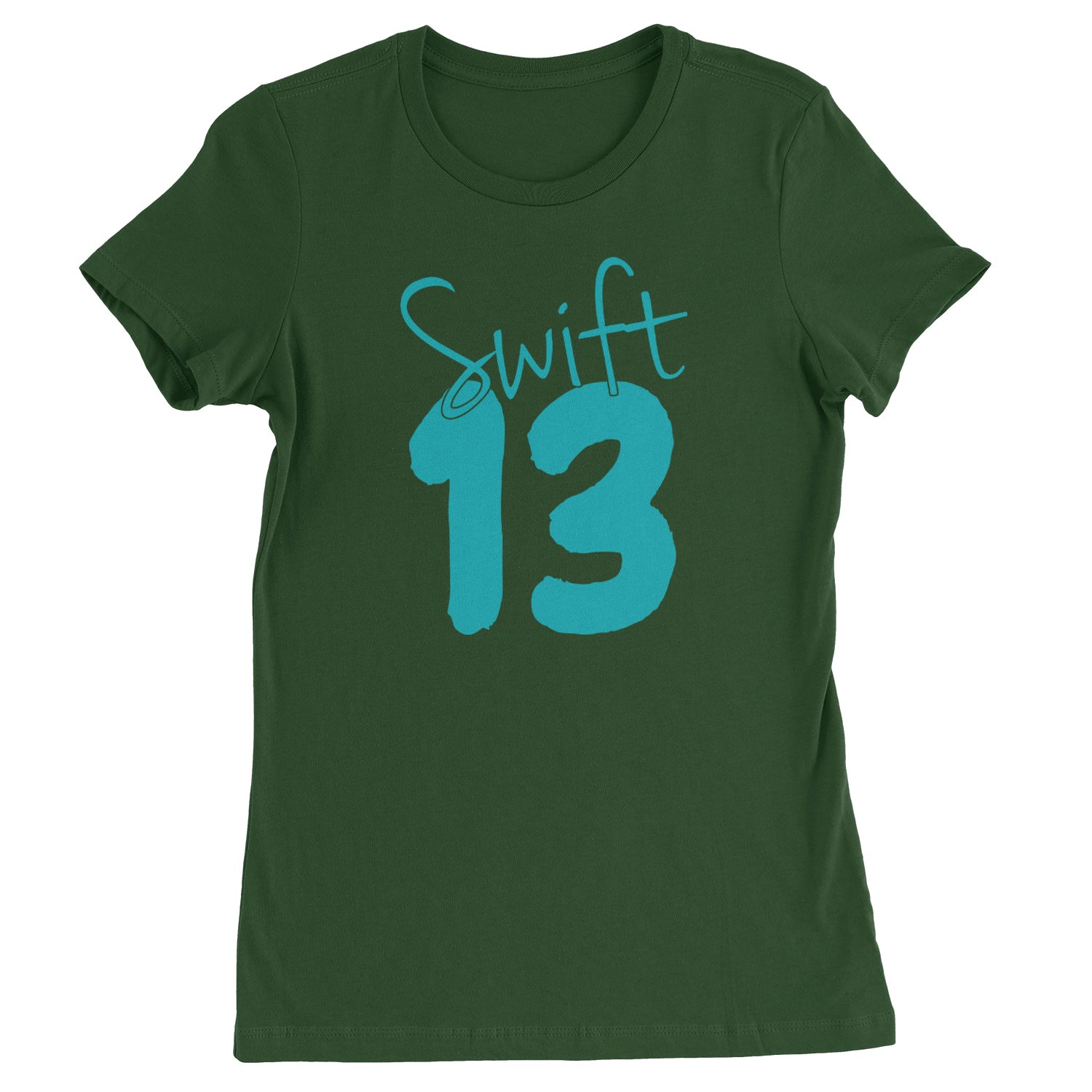 13 Swift 13 Lucky Number Era TTPD Womens T-shirt Forest Green