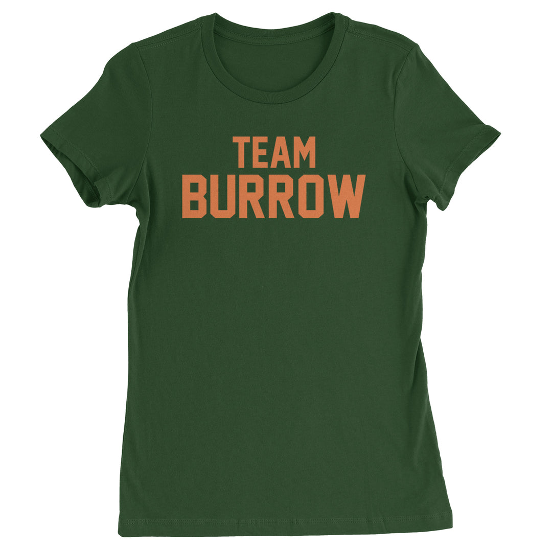 Team Burrow Cincinnati Womens T-shirt Forest Green