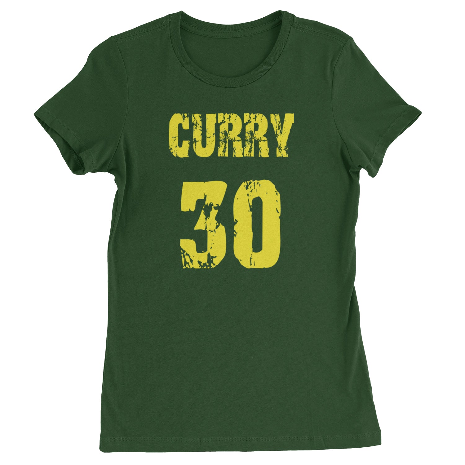 Curry #30 Womens T-shirt Forest Green