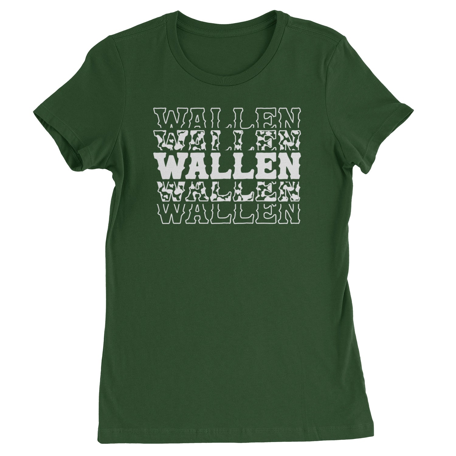 Wallen Country Music Western Womens T-shirt Forest Green