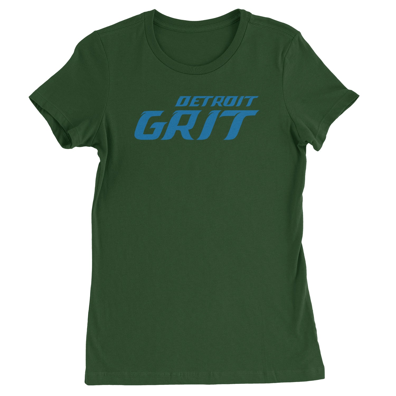 Grit Detroit Football Hard Knocks Womens T-shirt Forest Green