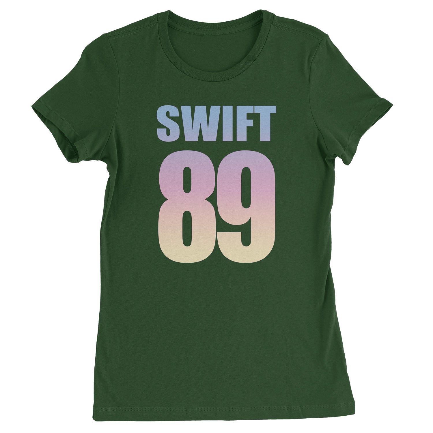 Lover Era Swift 89 Birth Year Music Fan TTPD Womens T-shirt Forest Green