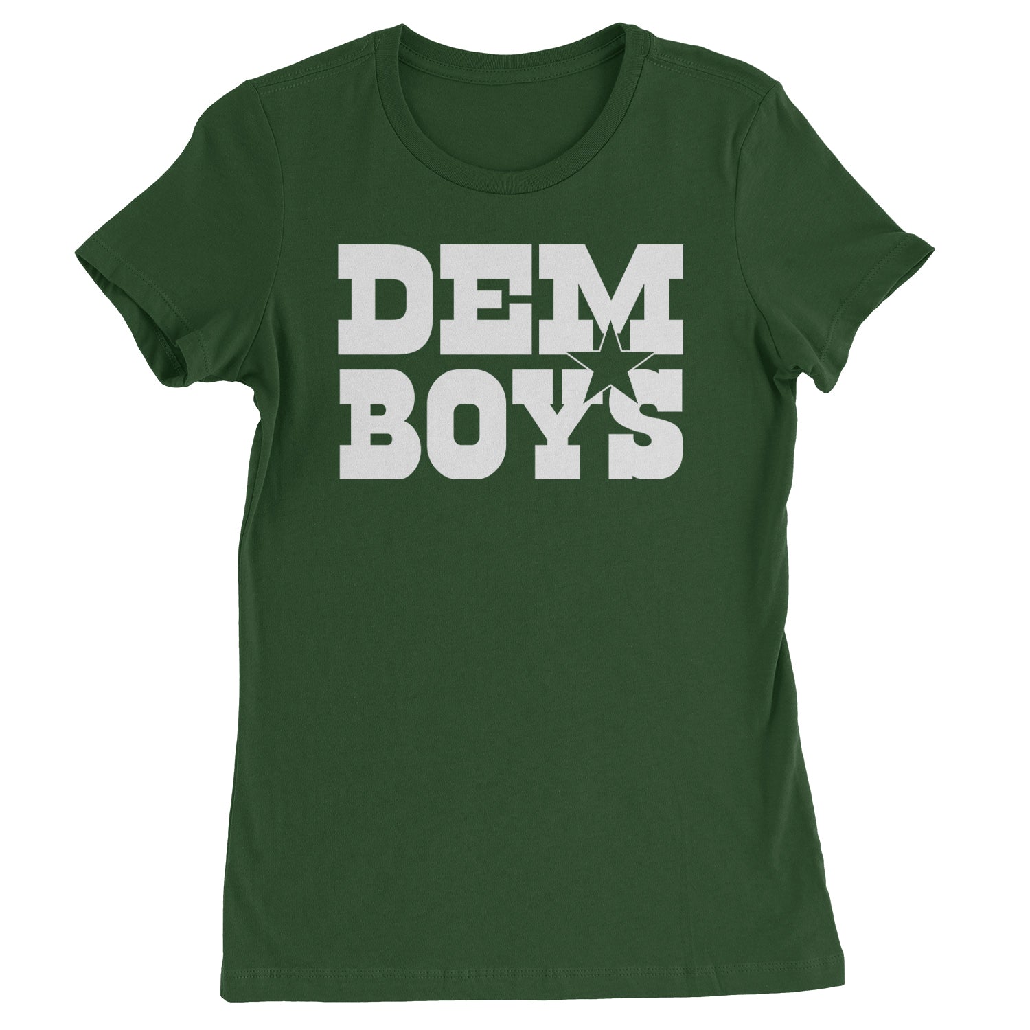 Dem Boys Dallas Football Womens T-shirt Forest Green