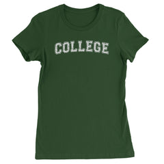 College Belushi Frat House Party Bluto Tribute Animal Womens T-shirt Forest Green