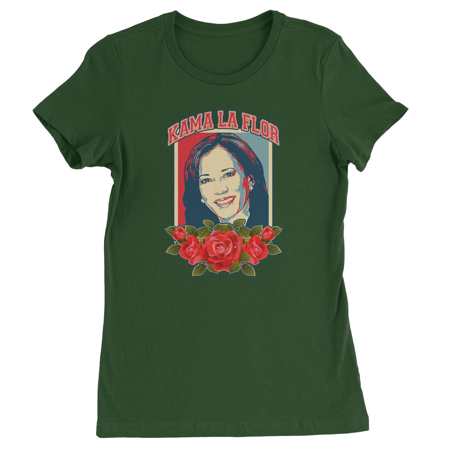 Kama La Flor Kamala Como La Flor Womens T-shirt Forest Green