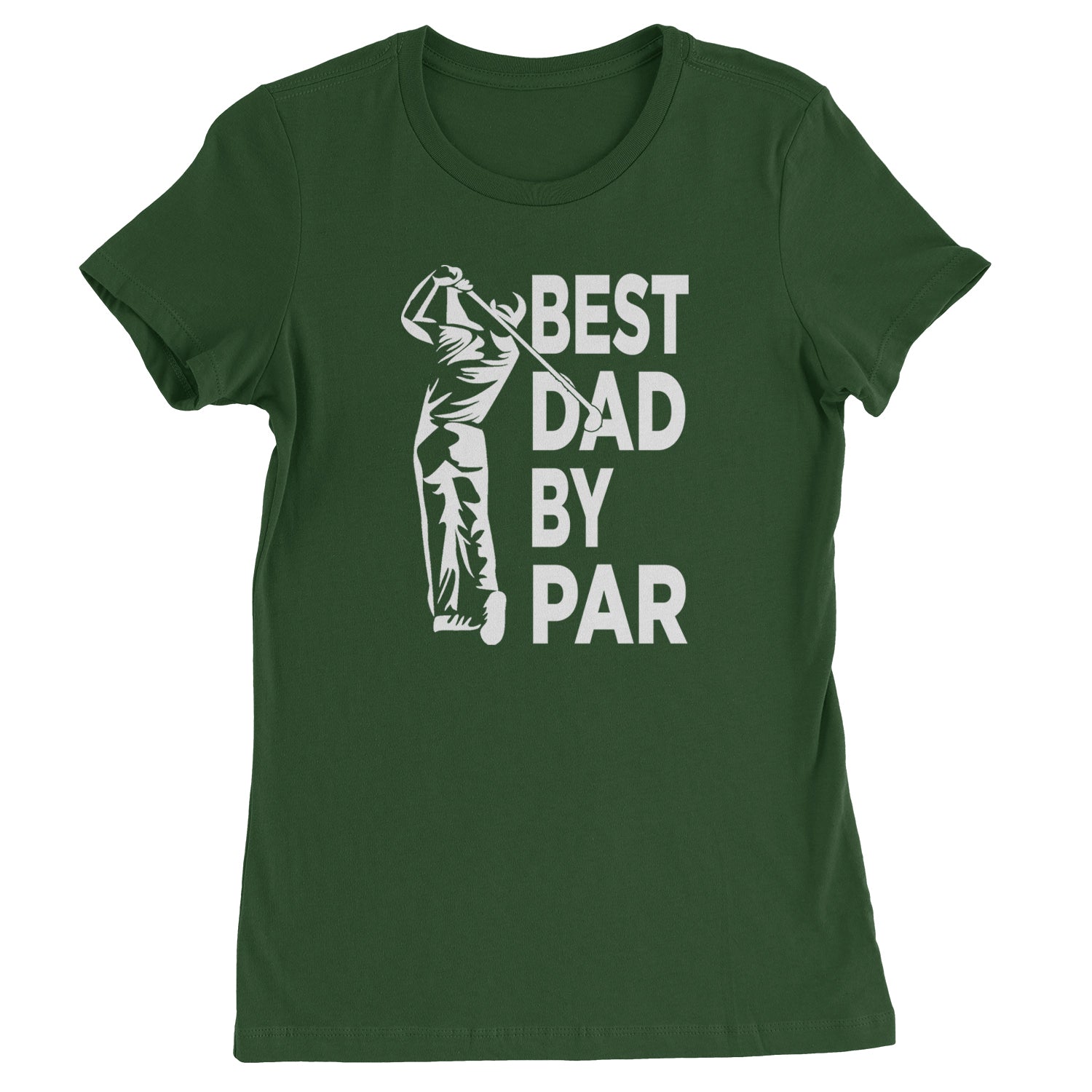 Best Dad By Par Golfing Gift For Father Womens T-shirt Black