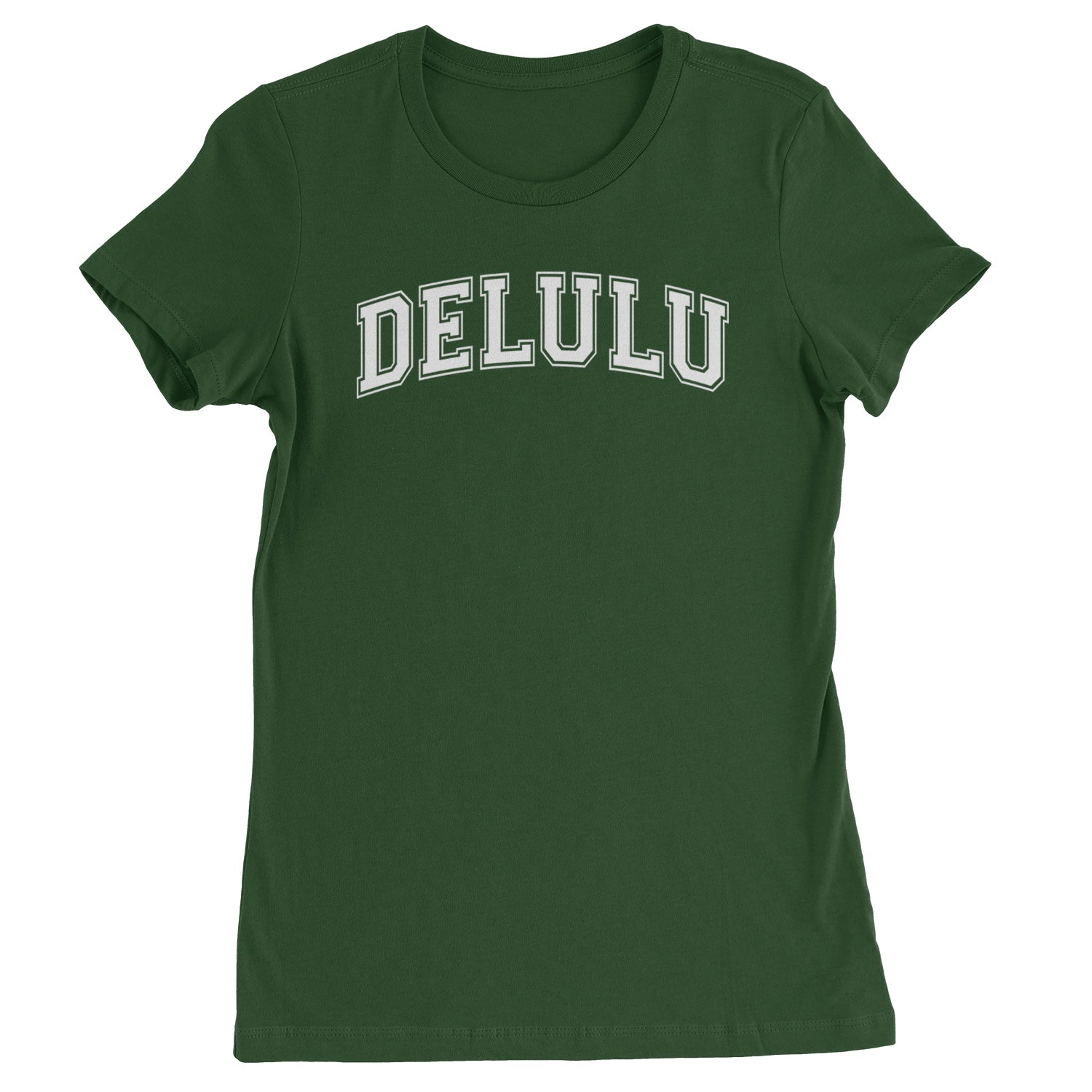 Delulu Delusional Light Hearted Womens T-shirt Black