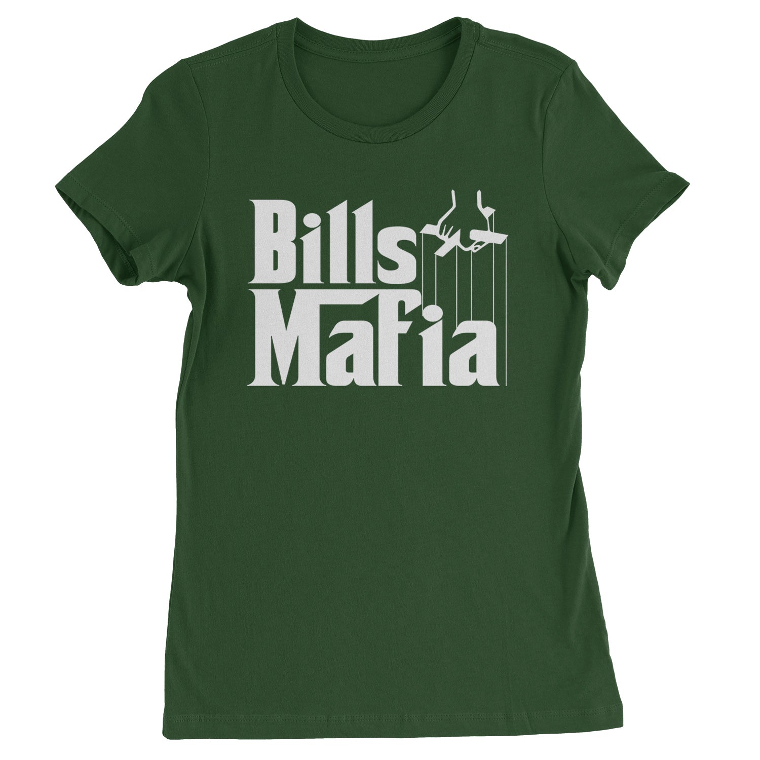 Mafia Bills Mafia Godfather Womens T-shirt Forest Green