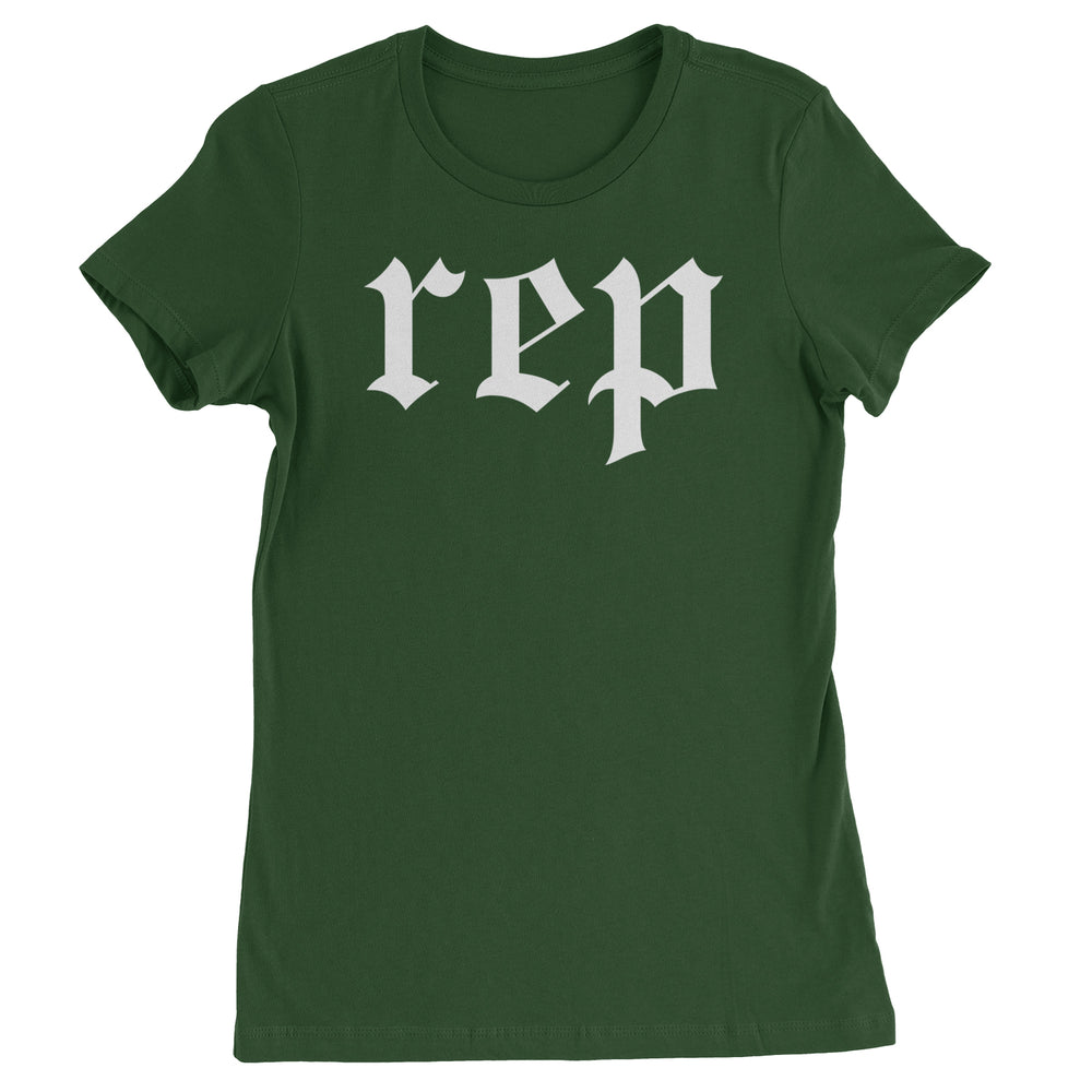 REP Reputation Eras Music Lover Gift Fan Favorite Womens T-shirt Forest Green