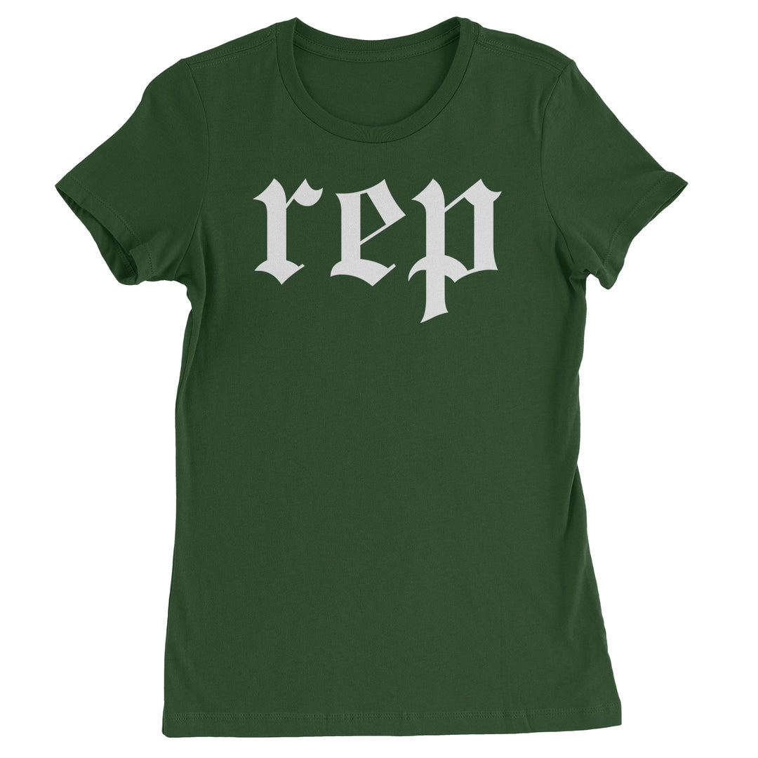 REP Reputation Eras Music Lover Gift Fan Favorite Womens T-shirt Forest Green