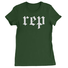 REP Reputation Eras Music Lover Gift Fan Favorite Womens T-shirt Forest Green