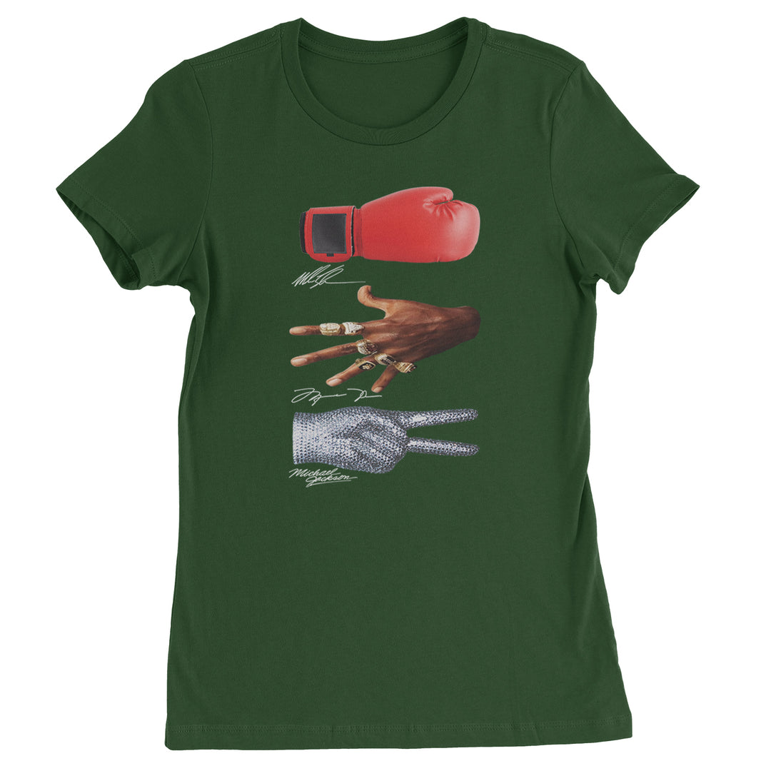 Tyson Jordan Jackson Iconic Michaels Womens T-shirt Forest Green