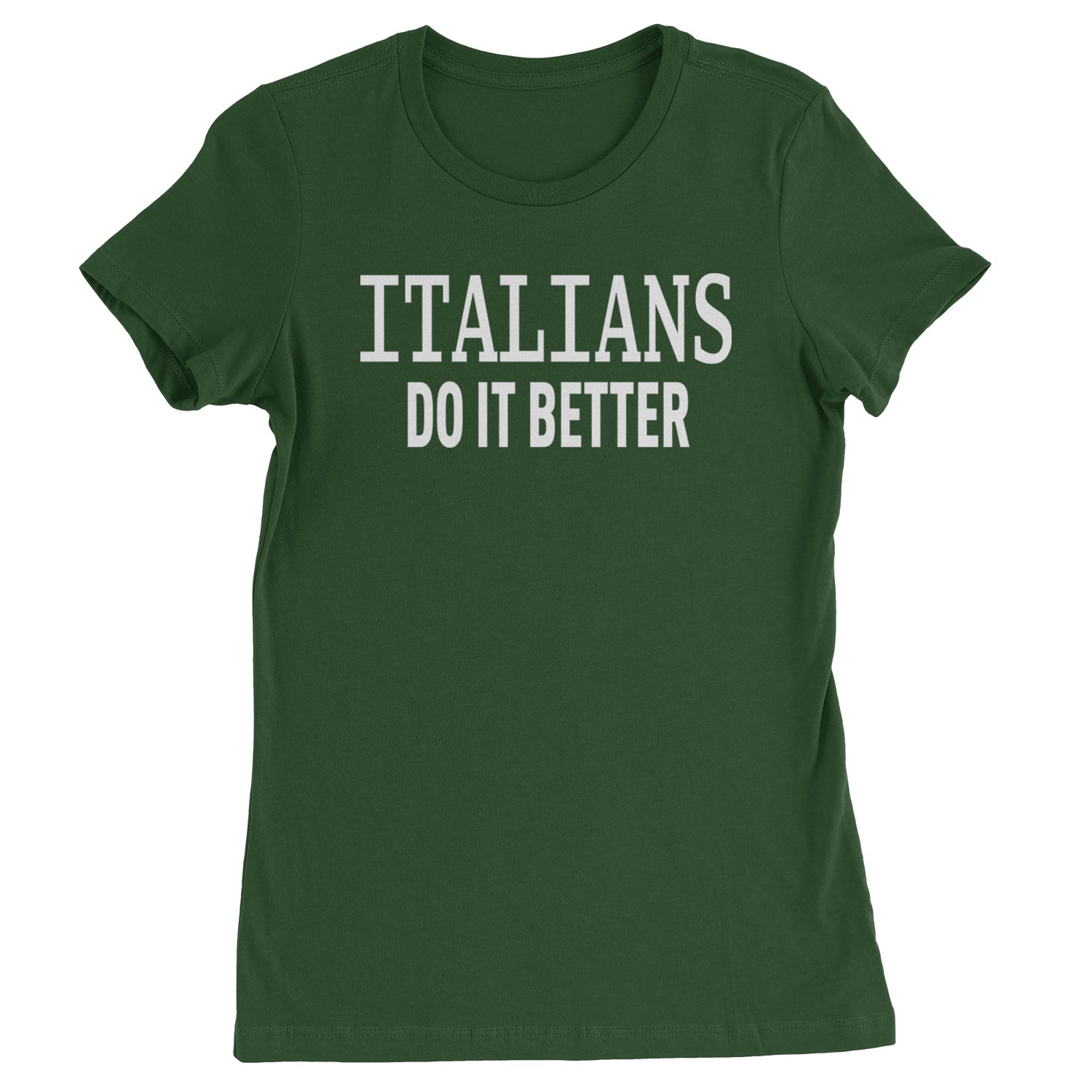 Italians Do It Better 80's Retro Celebration Womens T-shirt Black