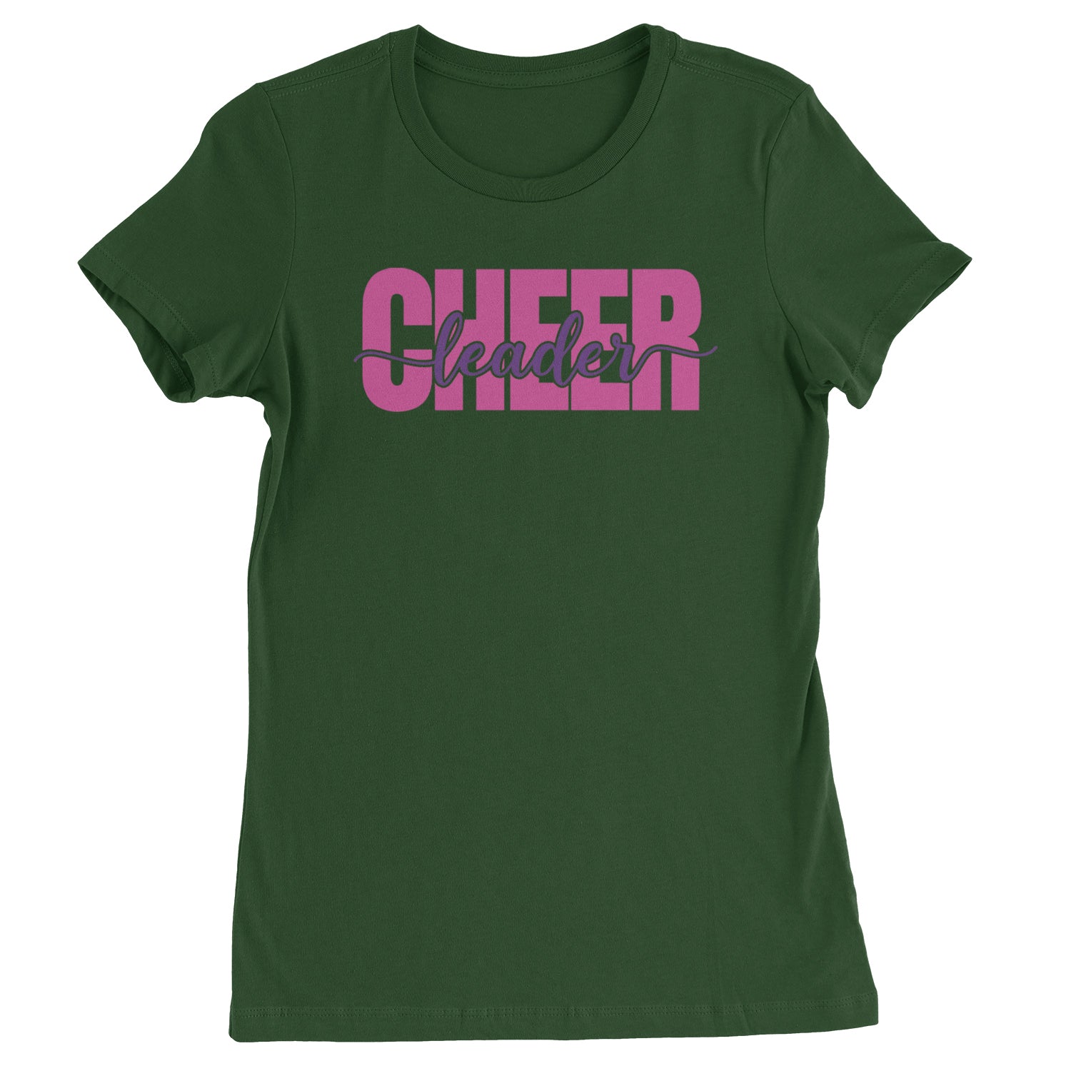 Cheerleader with Scripted Flair Womens T-shirt Black