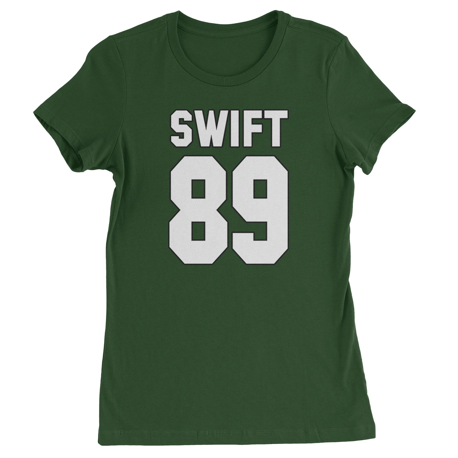 Swift 89 Birth Year Music Fan Era Poets Department Lover Womens T-shirt Forest Green