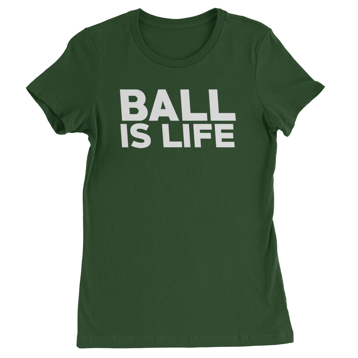 Ball Is Life Sports Enthusiasts Womens T-shirt Black