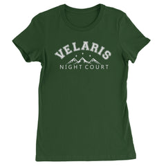 Velaris Night Court Squad Starfall Womens T-shirt Forest Green