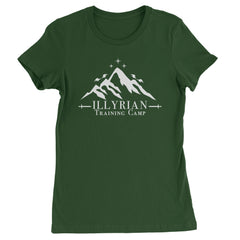 Illyrian Training Camp Night Court Womens T-shirt Forest Green