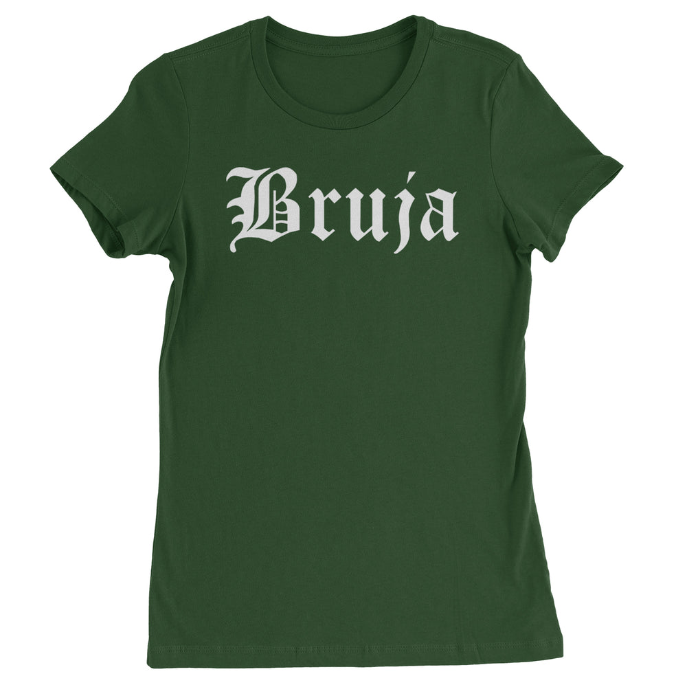 Bruja Gothic Spanish Witch Womens T-shirt Forest Green