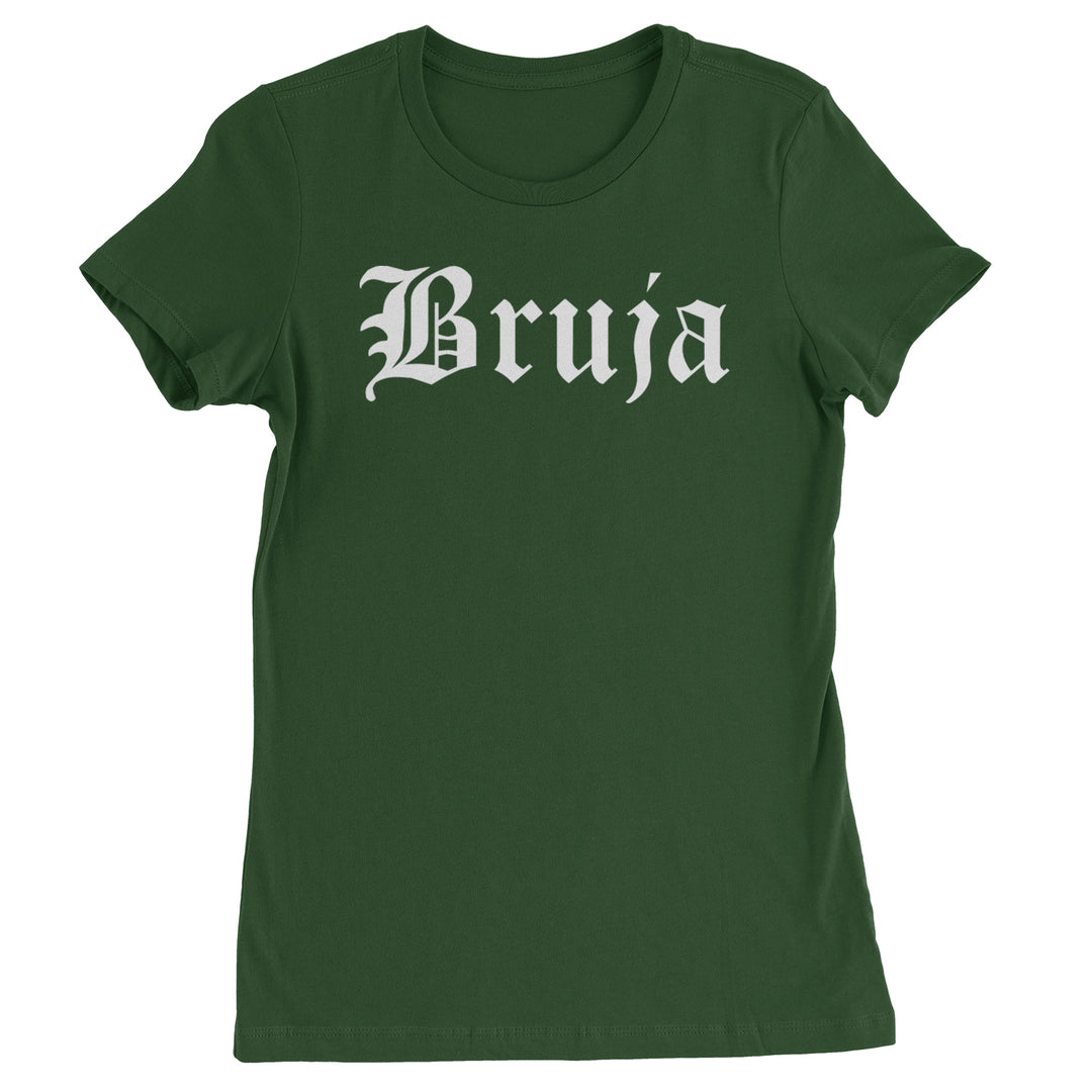 Bruja Gothic Spanish Witch Womens T-shirt Forest Green
