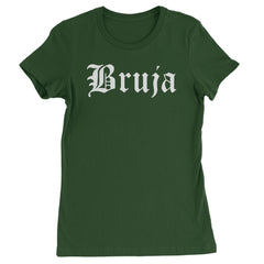 Bruja Gothic Spanish Witch Womens T-shirt Forest Green