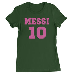 Messi World Soccer Futbol Messiami Womens T-shirt Forest Green