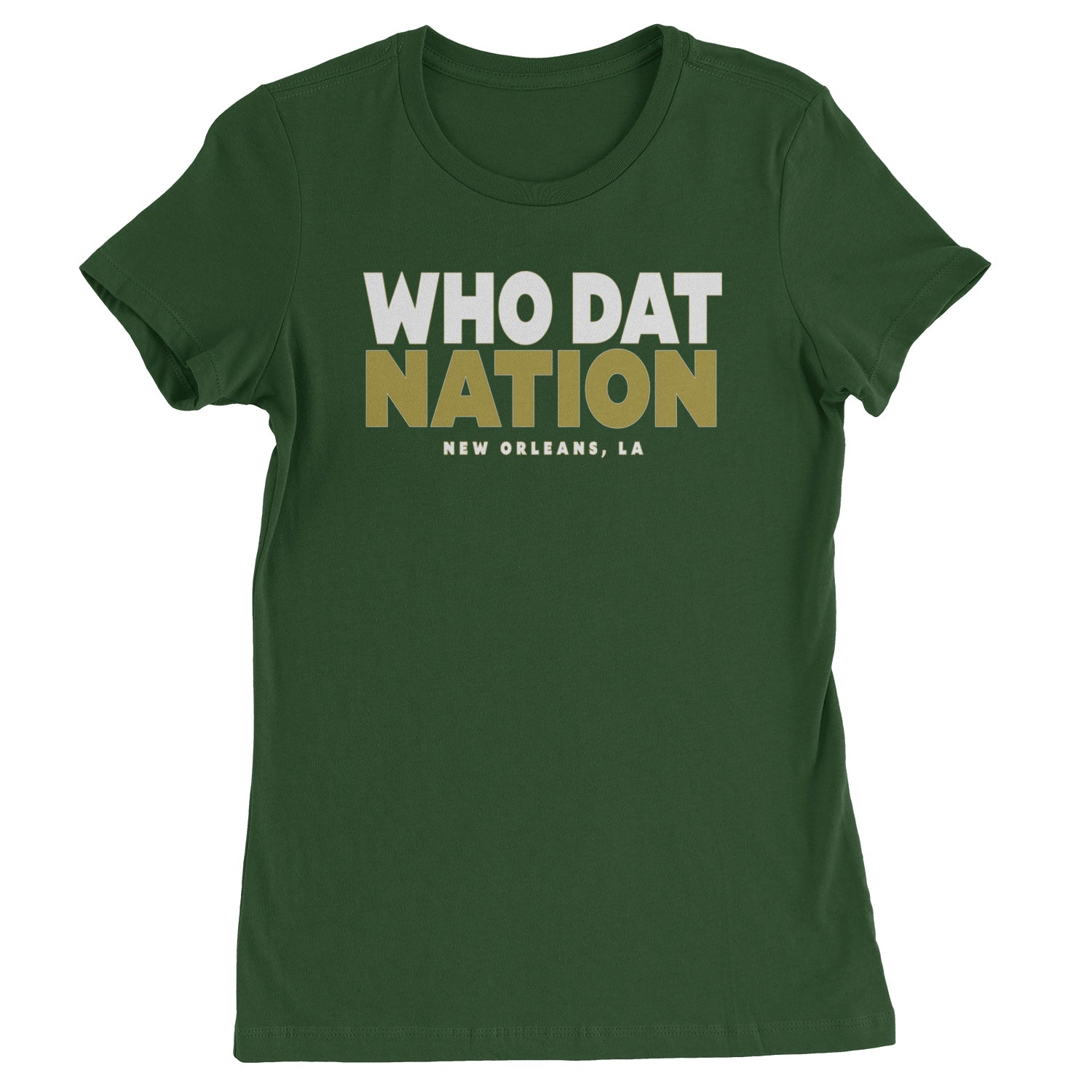 New Orleans Who Dat Nation Womens T-shirt Black