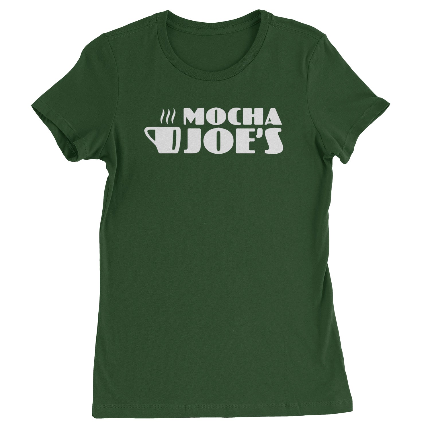 Mocha Joe's Enthusiastic Coffee Womens T-shirt Black