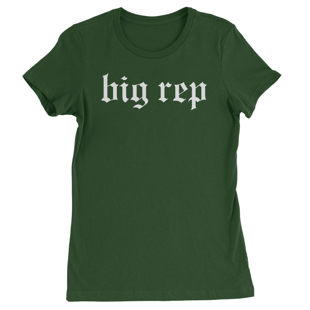 Big Rep Reputation Music Lover Gift Fan Favorite Womens T-shirt Forest Green