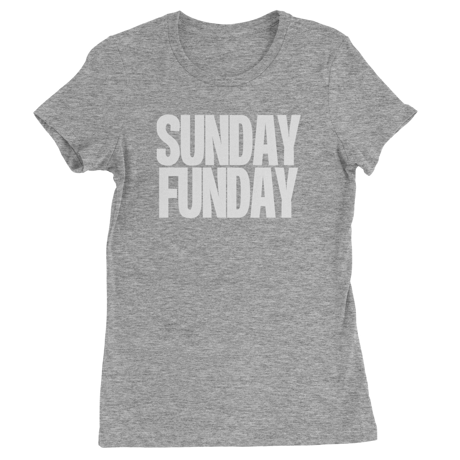 Sunday Funday  Womens T-shirt Heather Grey