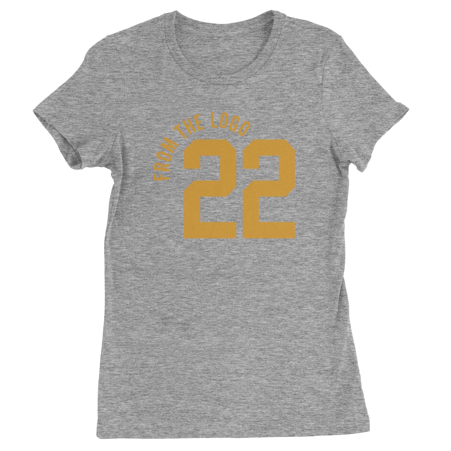 From The Logo #22 Basketball Womens T-shirt Heather Grey