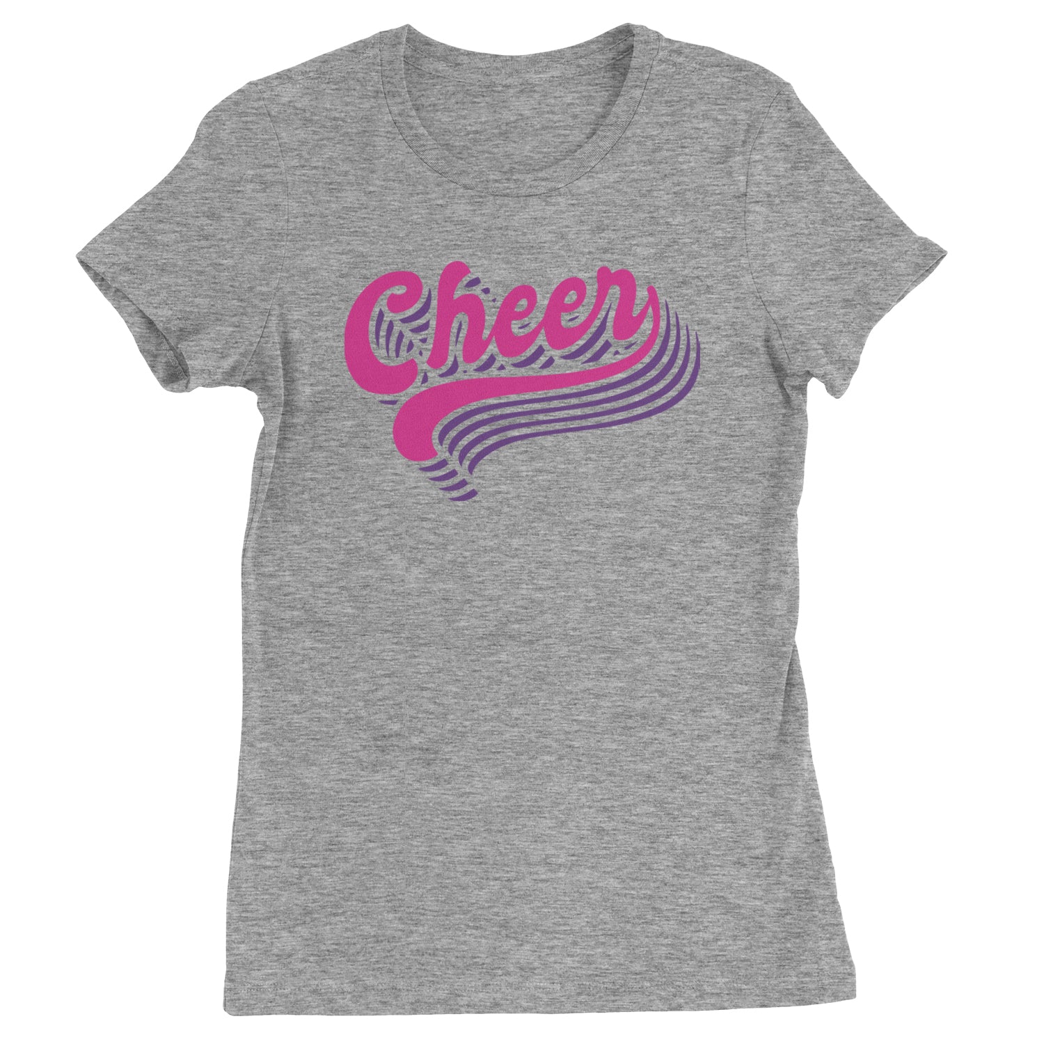 Cheer Pride Womens T-shirt Heather Grey