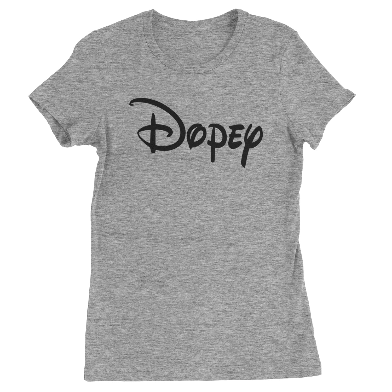 Dopey - 7 Dwarfs Costume Womens T-shirt Heather Grey