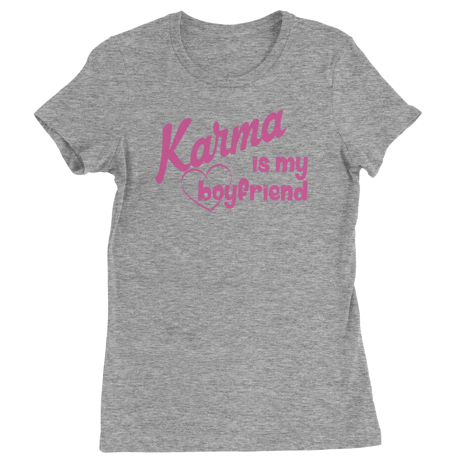 Karma Is My Boyfriend Midnight Eras  Womens T-shirt Heather Grey